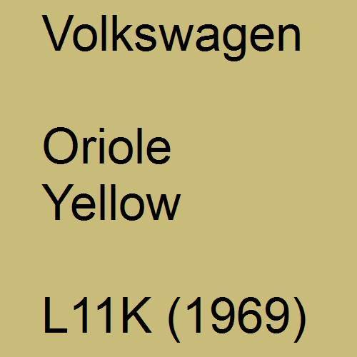 Volkswagen, Oriole Yellow, L11K (1969).